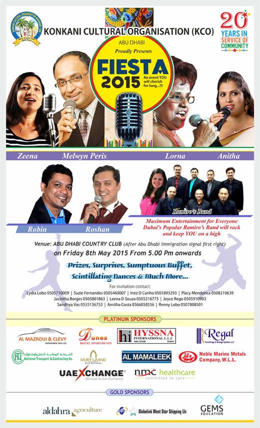 KCO - Abu Dhabi to present KCO Fiesta on May 8 for charity 